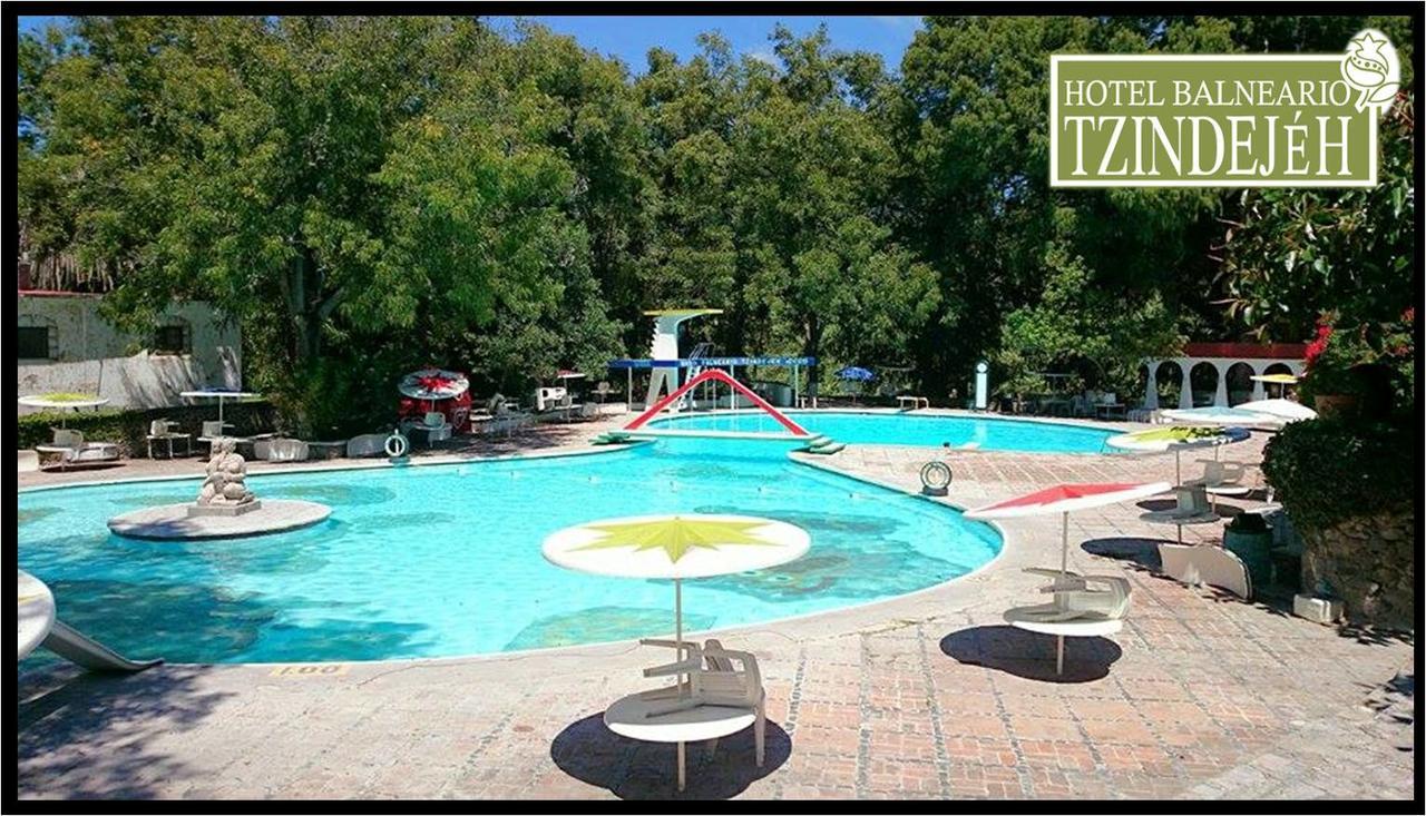 Hotel Balneario Tzindejeh Tasquillo Bagian luar foto