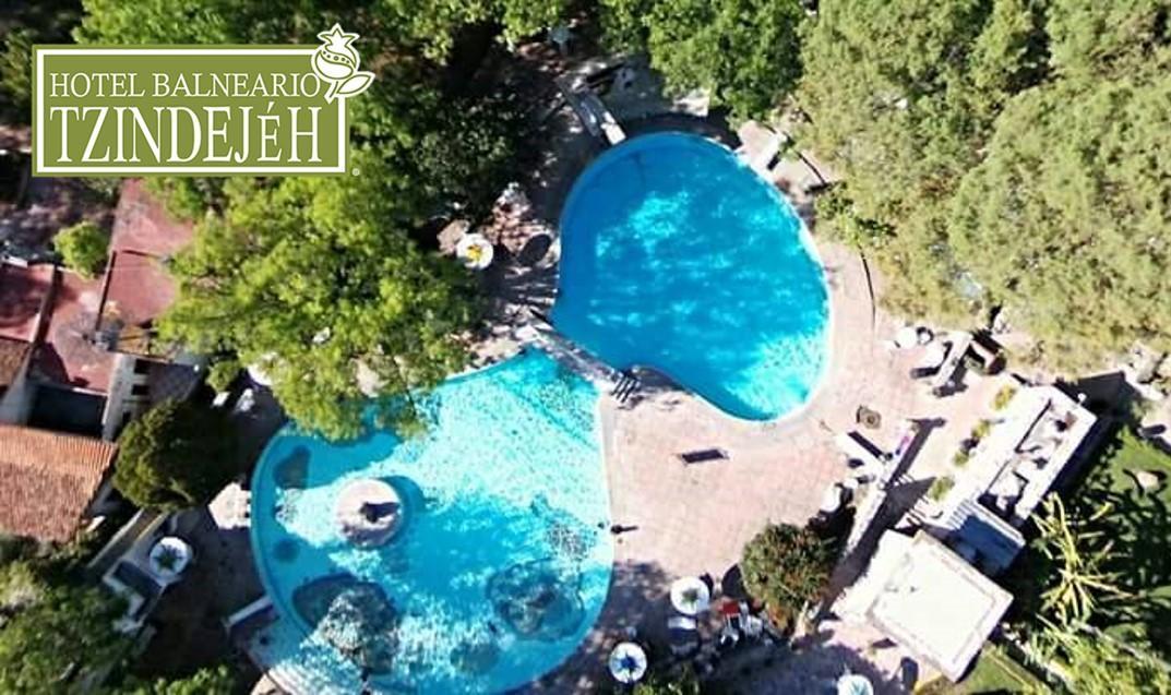 Hotel Balneario Tzindejeh Tasquillo Bagian luar foto